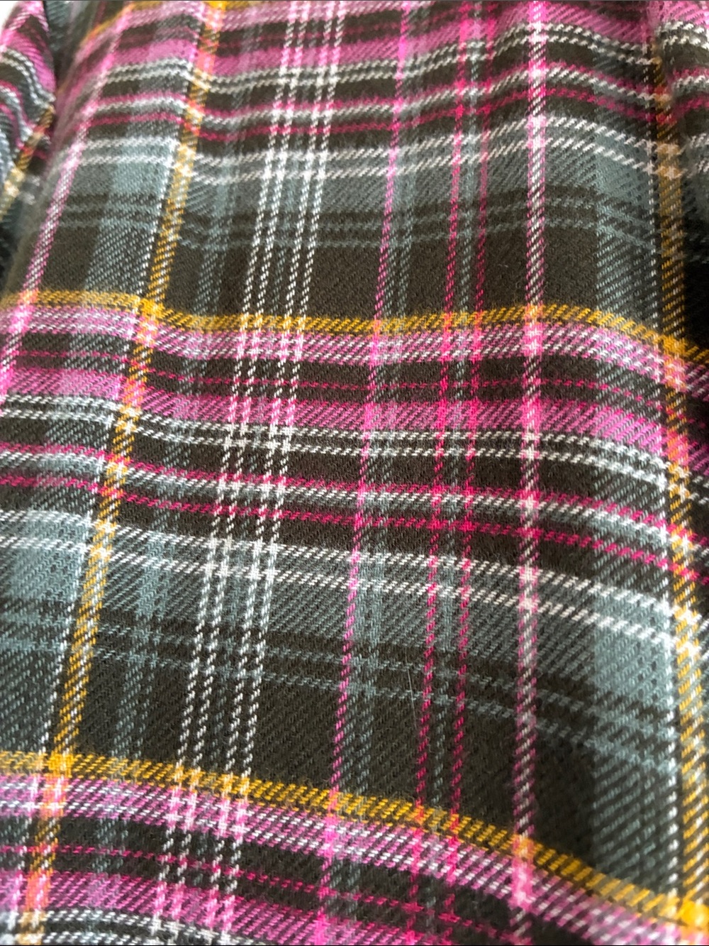 LOFT Tartan Dark Academia Plaid Button Front Drop Waist Flounce Dress Size XL - Picture 4 of 7